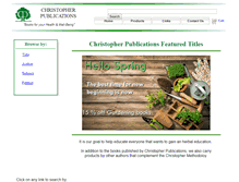 Tablet Screenshot of christopherpublications.com